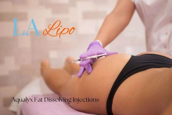 Woman having fat dissolving injections Bovingdon on thighs