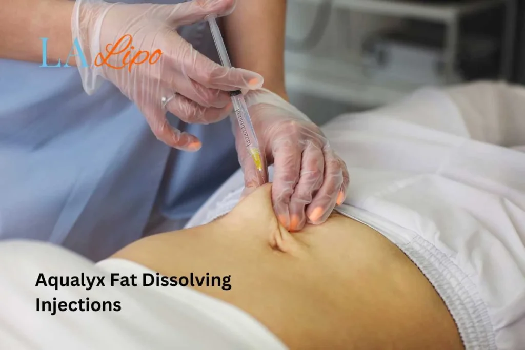 woman having fat dissolving injections Bovingdon in the stomach