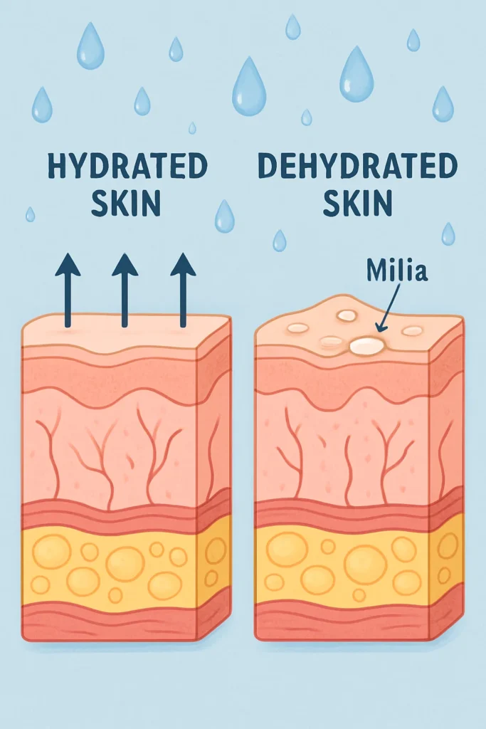 The importance of hydration and milia production Bovingdon